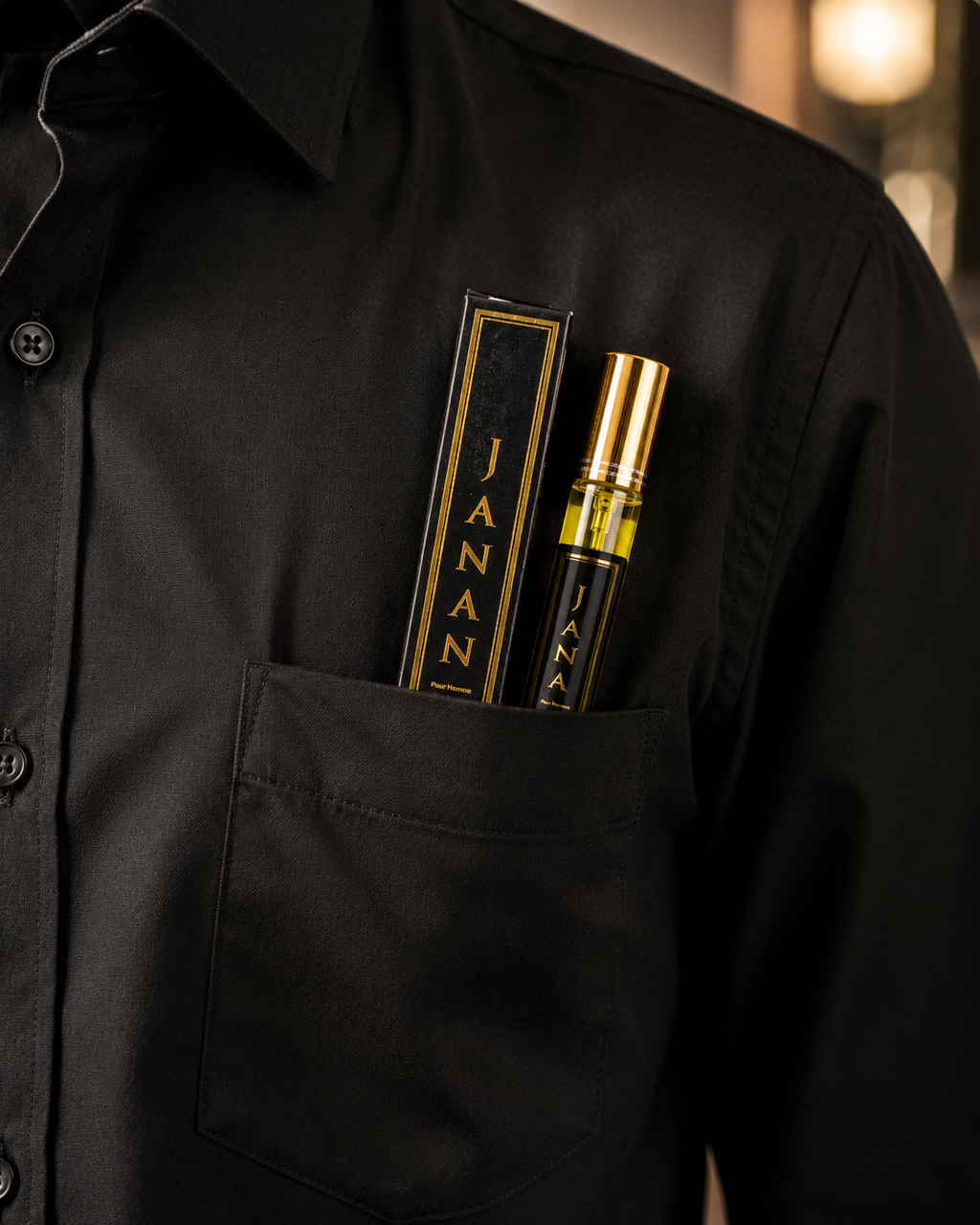 JANAN Gold Edition Pocket Perfume Spray 20ml for Men | Long Lasting Travel Size Fragrance  Alternative (Google Search Friendly):  JANAN Pocket Perfume 20ml | Luxury Long Lasting Perfume Spray for Men