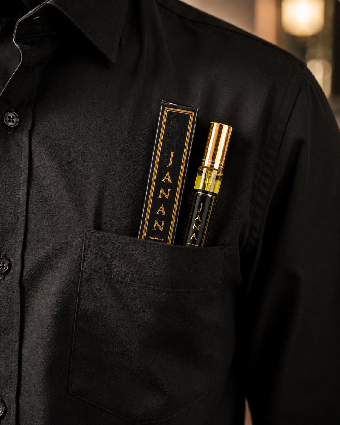 JANAN Gold Edition Pocket Perfume Spray 20ml for Men | Long Lasting Travel Size Fragrance  Alternative (Google Search Friendly):  JANAN Pocket Perfume 20ml | Luxury Long Lasting Perfume Spray for Men