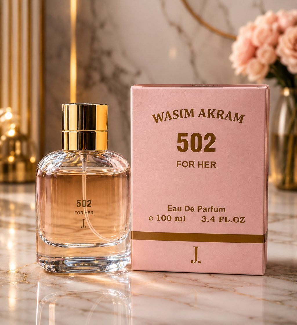 Wasim Akram 502 For Her Eau De Parfum 100ml | Premium Long Lasting Women's Perfume