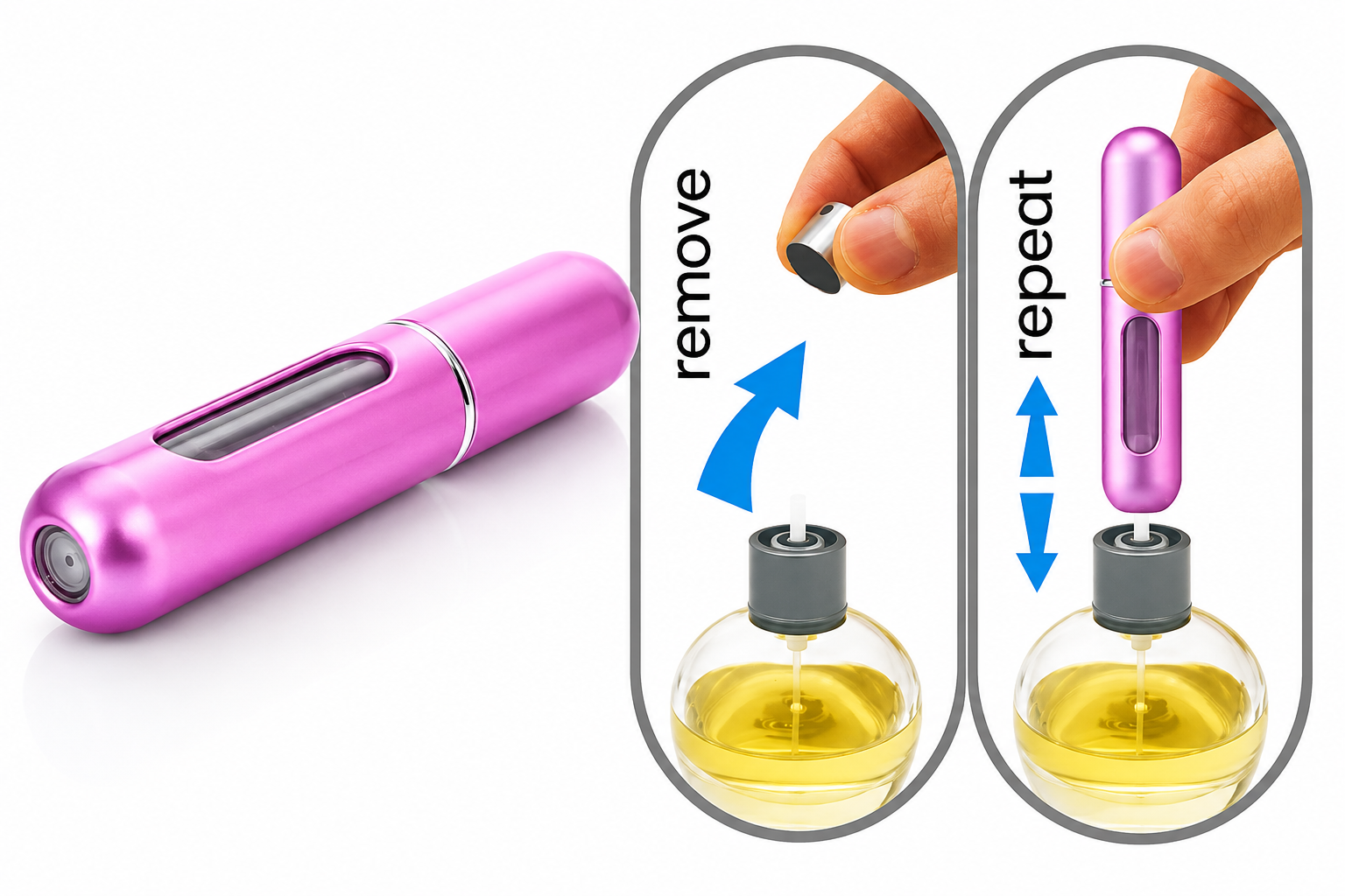 Premium Refillable Travel Perfume Atomizer Bottle – 5ml Portable Mini Spray Bottle