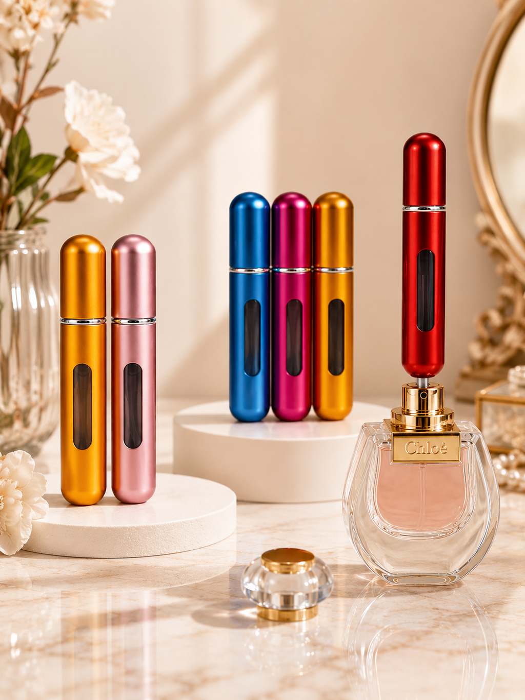 Premium Refillable Travel Perfume Atomizer | 5ml Leak-Proof Mini Spray Bottle (Multicolor)