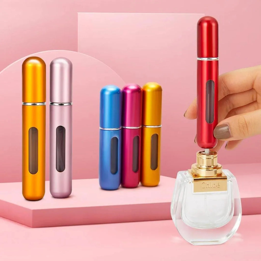 Premium Refillable Travel Perfume Atomizer | 5ml Leak-Proof Mini Spray Bottle (Multicolor)